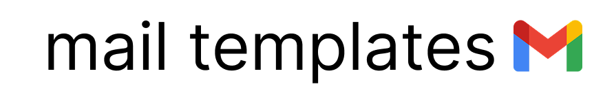 mail templates